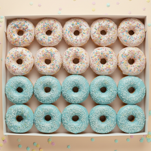 Afbeelding in Gallery-weergave laden, 20 Mini Donuts Wit-Blauw