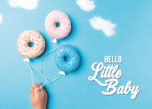 Afbeelding in Gallery-weergave laden, Mini Donut Box + wenskaart 'Baby Mix'