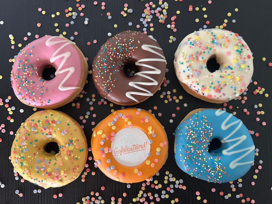 Gefeliciteerd donuts