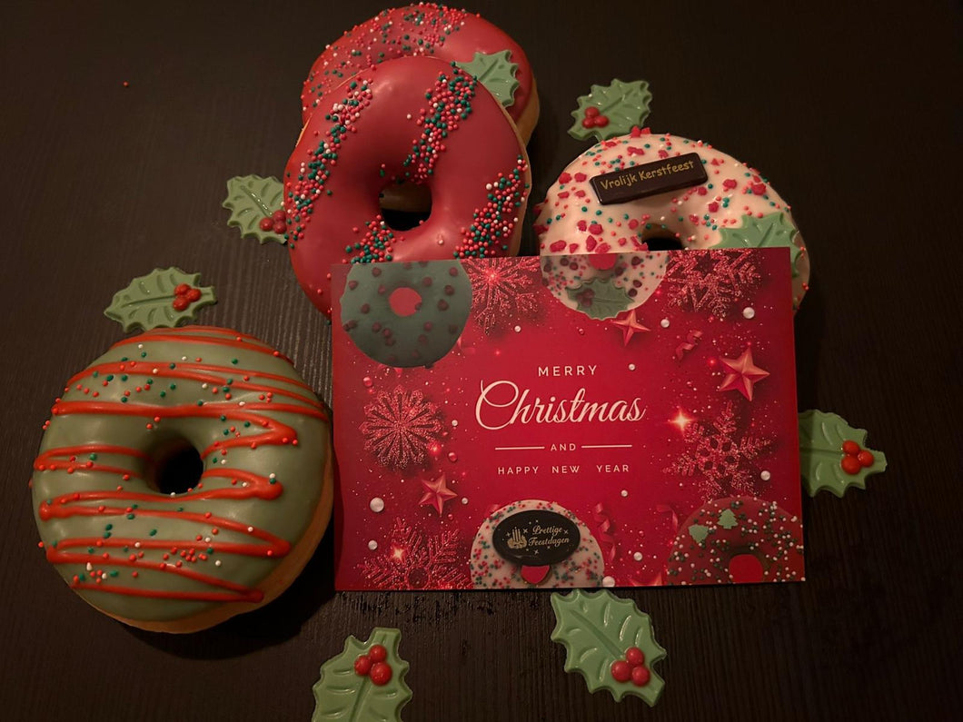 merry christmas donut box