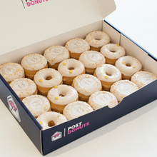 Afbeelding in Gallery-weergave laden, Ondiepe Post Donuts doos met 10 donuts met 13-print
