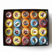 Afbeelding in Gallery-weergave laden, Super Mario donuts in zwarte box
