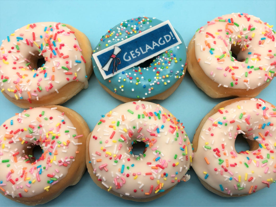 Mini Donut Box 'Geslaagd'