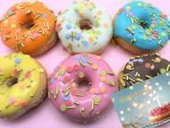 Mini Donut Box + wenskaart 'Congratulations'