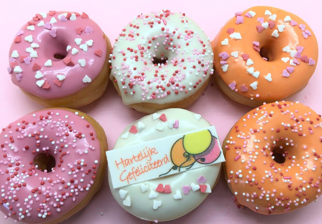 Mini Donut Box 'Birthday Girl'