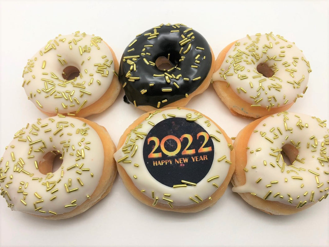 Mini Donut Box 'Happy New Year'