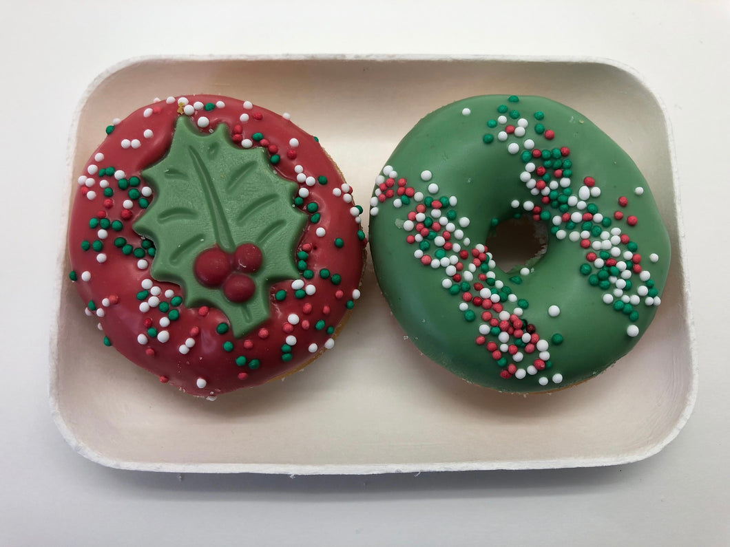 Mini Donut Box 'Kerst' 2 stuks