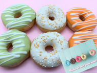 Mini Donut Box + wenskaart 'Hard work'