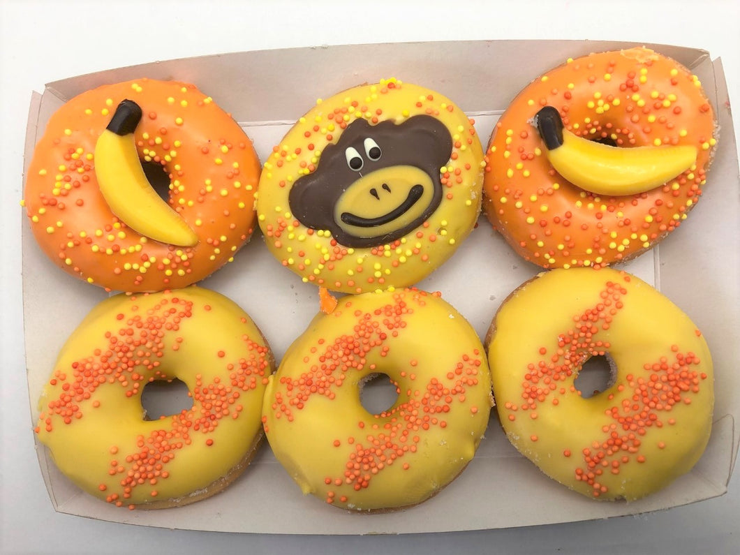 Mini Donut Box 'Monkey goes bananas'